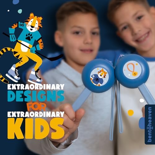 Bentoheaven Kids Utensils Set with Case, Reusable Fork & Spoon, Tiger - Image 5