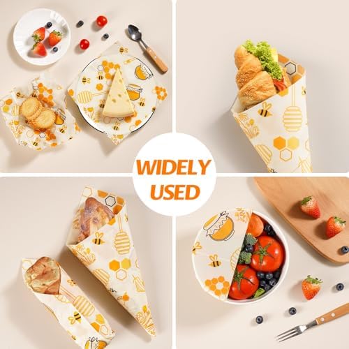 Beeswax Wraps for Food – Reusable Beeswax Bread Bag & Sandwich Wrap - Image 6