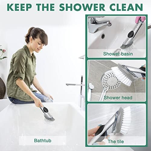4 Pack Dish Brush Replacement Head for OXO Steel Soap Dispensing Dish Brush - Image 5