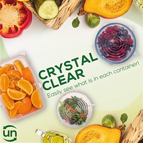 unwasted Reusable Silicone Lids (Variety Pack) – Upgrade Your Kitchen Gadgets with Our Covers for Food Storage – Reusable Silicone Stretch Lids and Food Covers for Containers (Pack of 7) - Image 5