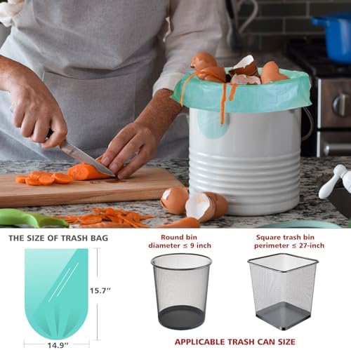 AYOTEE 1.2 Gallon Small Trash Bags Compostable Garbage Bags, 125 Count - Image 2