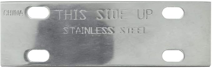 Chef Master Griddle Scraper Replacement Blade - 5 1/2" Wide x 1.2mm Thick - Stainless Steel Reversible Blade - Fits Most Scrapers - Double Beveled Edge for Chrome Griddle