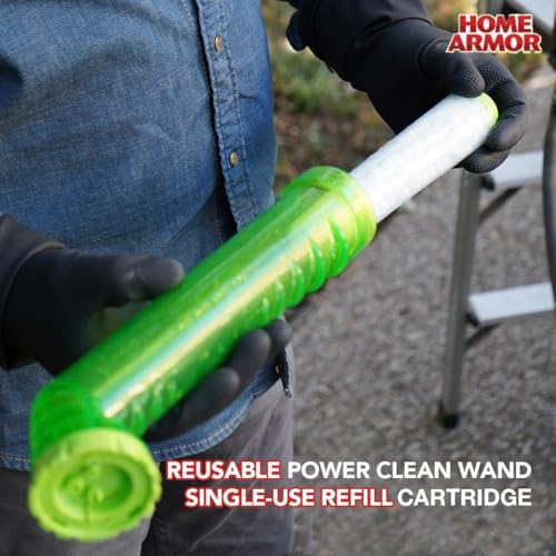 Home Armor Refill Cleaning Cartridge, 1 Pack, For Use with the Power Clean Wand, 2X Cleaning Power of Ordinary Outdoor Cleaners, Single Use Cartridge - Image 6
