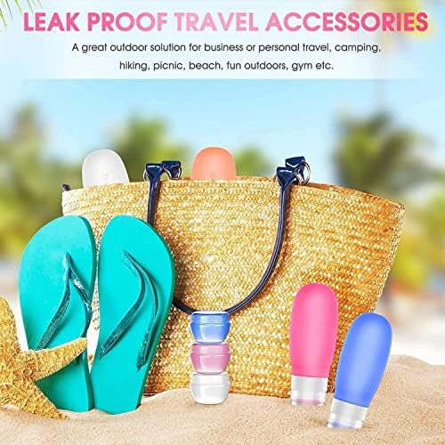 17 Pack Travel Bottles, TSA Carry On Containers, 3oz Leak Proof Travel Accessories Toiletries,Travel Shampoo And Conditioner Bottles, Travel Essentials, Squeezable Silicone Lotion Liquids Tubes - Image 5