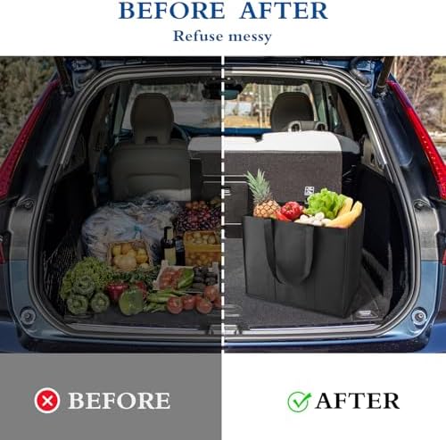 Reusable Grocery Shopping Bags 10 Pack Large Foldable Tote Bags Bulk - Image 6