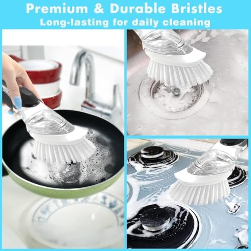 Dish Brush Refills, 12 Pack Dish Brush Replacement Head - Image 3