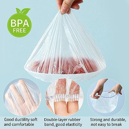 Homelove 200pcs Colorful Plastic Bowl Covers Dish Cover Food Cover, Reusable Elastic Stretch Fresh Keeping Covers, Kitchen Dining Cookware Canning Lids Food Bags, Universal Kitchen Plastic Wrap - Image 6