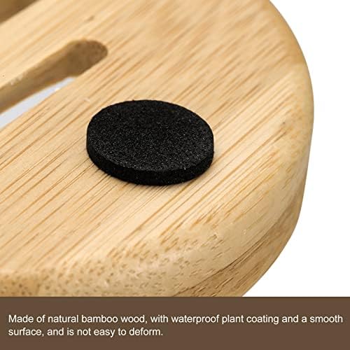 uxcell Wooden Soap Dish, 2Pack Natural Bamboo Soap Saver Tray Self Draining Soap Holder for Bathroom, Bathtub, Kitchen Sink - Image 4