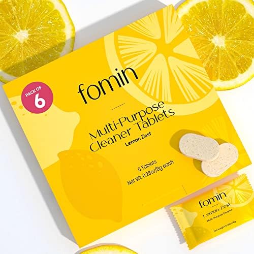FOMIN Multi Surface Cleaner Refill Tablets (6 Pack) - Lemon Zest by FOMIN