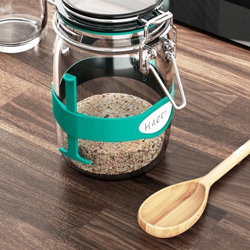Kikkerland Sourdough Starter Kit – DIY Bread Baking Supplies with Glass Jar, Wooden Spoon, & Breathable Hat – Homesteading & Homemaking Essentials - Image 3