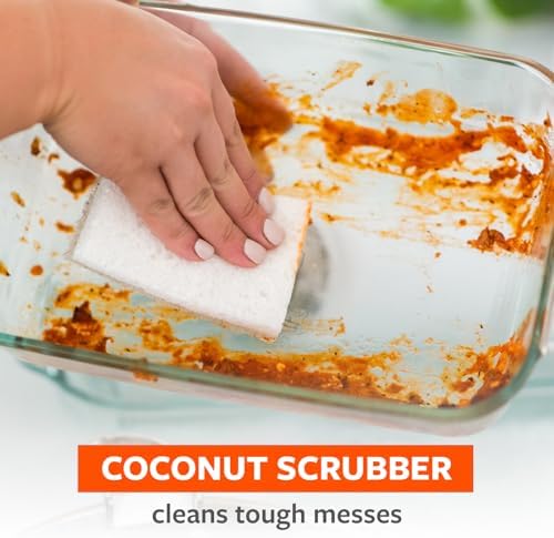 Full Circle Coconut Scrubber Sponges, Pack of 2, Dual-Sided - Image 4
