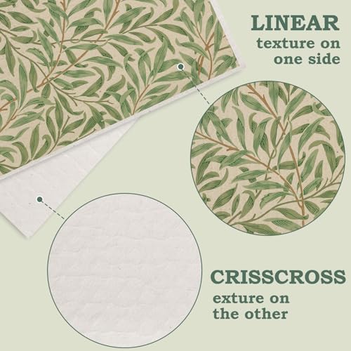 Whaline 12 Pcs Vintage Floral Swedish Dishcloths Vintage Greenery Flower Kitchen Towels Reusable Cotton Absorbent Dish Towels for Home Housewarming Cleaning, 7 x 8 Inch - Image 3