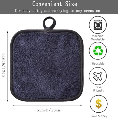 Makeup Remover Cloths Face Pads Reusable Microfiber Facial Cleansing Cloths - Image 2