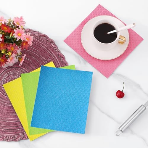 Homaxy Swedish Dishcloths for Kitchen, 10 Pack, Assorted - Image 6