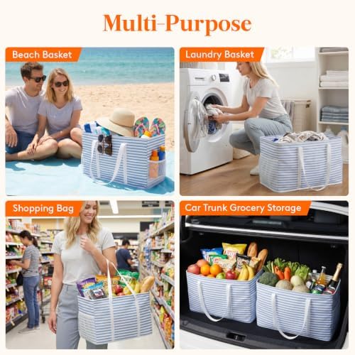 Lifewit Large Tote bag, Reusable Shopping Grocery Bags - Image 5