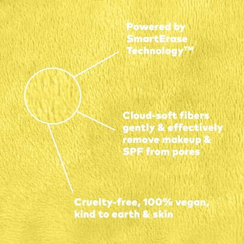 The Original MakeUp Eraser 7-Day Set, Erase All Makeup With Just Water, Including Waterproof Mascara, Eyeliner, Foundation, Lipstick, Sunscreen, and More! Limoncello, 7ct. - Image 4