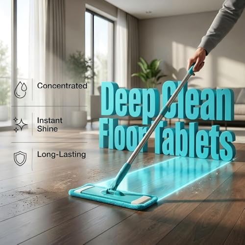 2026 New 100 Piece Floor Cleaning Tablets for Mopping, Floor Cleaning Solution Tablets Multi Effect Floor Clean Tablets, Multi Surface Cleaning Solutions for Tile Vinyl Floors, Purple, 100 Piece - Image 2