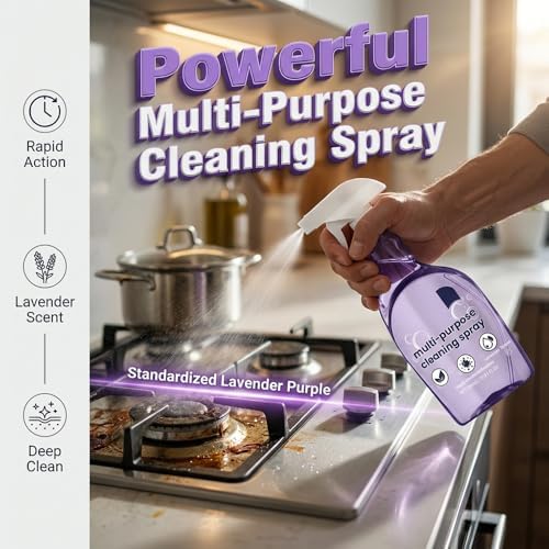 Fliwos Spray Oven Cleaner, 2026 Upgraded All-Purpose Spray Cleaner with Concentrated Cleaning Tablets, Multi-Surface Cleaning Spray for Oven, Grill, Kitchen, Bathroom and Home (1 Bottle+18 Pcs) - Image 2