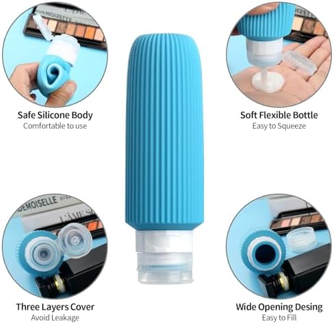 Mrsdry 16 Pack Travel Bottles for Toiletries, Large 6oz Silicone Travel Containers, Leak Proof Refillable Liquid Shampoo And Conditioner Travel Essentials - Image 4
