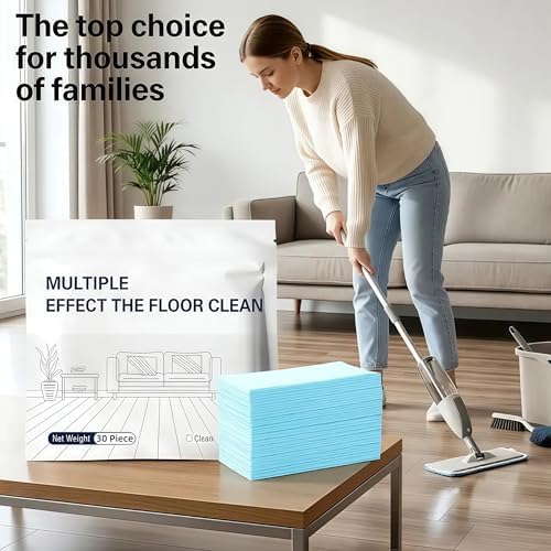 Multi-Surface Floor Cleaning Tablets, Floor Cleaning Tablets Multi- Surface Cleaner, Multiple Effect the Floors Clean, Concentrated Cleaner for Hardwood, Tile, Laminate (60, Green) - Image 5