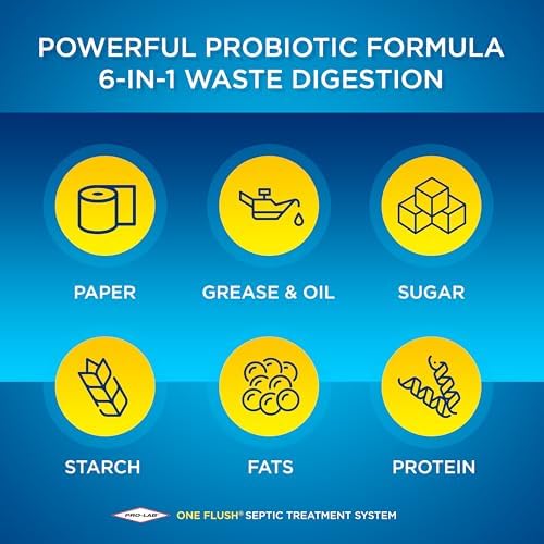 One Flush Septic Tank Treatment Packets - 1 Year Supply of Dissolvable Septic Tank Treatment Packets - Use Septic Treatment Enzymes Packets Monthly to Prevent Expensive Septic System Backups 12 Count - Image 5