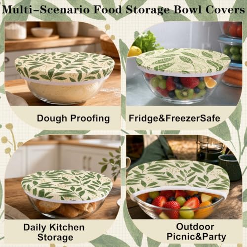 Sitsink Beeswax Bowl Covers Leaves Reusable Food Wrap 5 Pack - Image 5