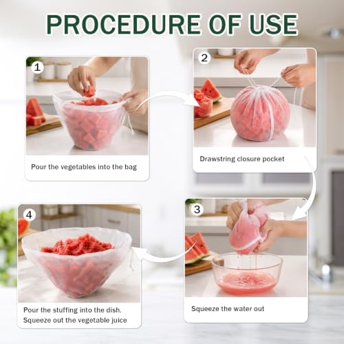 3PCS Organic Cotton Cheesecloth Bags with Drawstring - Image 5