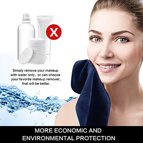 SINLAND Microfiber Facial Cloths Fast Drying Washcloth 12inch x 12inch (Pack of 2, Navy Blue) - Image 5