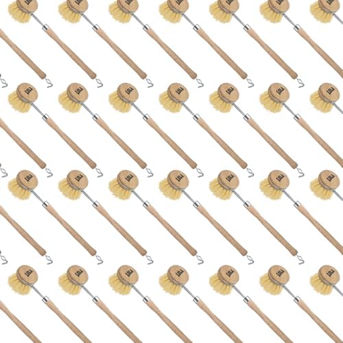 LOLA -The Original - Tampico Vegetable & Dish Brush, 72 Pack, Sustainable Wood Ergonomic Handle w/Tampico Fiber Bristles by LolaProducts