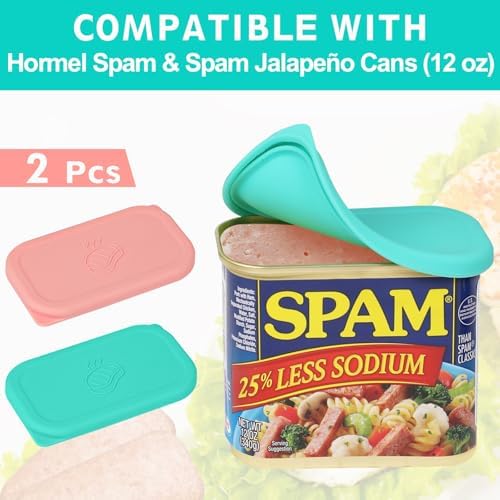 Silicone Can Lids for SPAM Canned Meat 12 oz, LFGB Platinum Silicone Can Covers for Food Storage, Freezer Dishwasher Safe, Set of 2 - Image 4