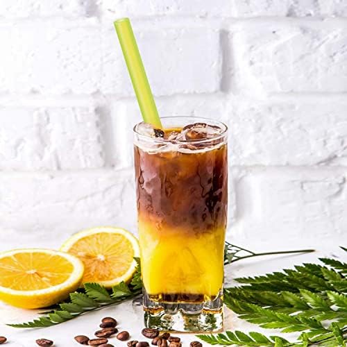 8 Pcs Extra Wide Reusable Smoothie & Boba Straws with 1 Bag & 2 Brushes - Multicolor Big Jumbo, BPA FREE Large Plastic Straws for Smoothies, Bubble Tea(Tapioca, Boba Pearls), Milkshakes - Image 7