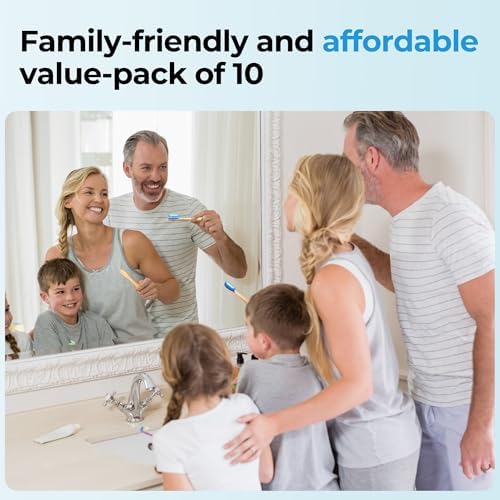 Bamboo Toothbrushes, Natural Plastic Free Toothbrush 50 Pack - Image 7