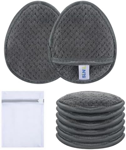 SINLAND Reusable Makeup Remover Pads Grey 6 Pack by SINLAND