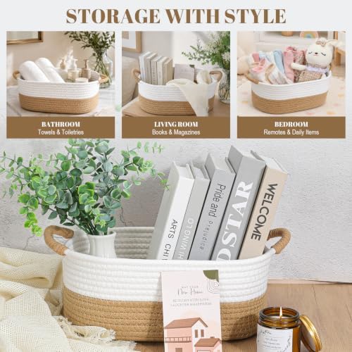 Housewarming Gifts for New Home, Closing Gifts for Home Buyers,New Home Gift Basket with Cotton Rope Basket, Bamboo Cutting Board, Coffee Cups,12PCS Silicone Kitchen Utensils Set & Candle - Image 2