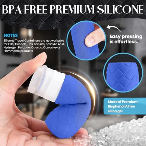 Silevoler Travel Bottles for Toiletries, TSA-Approved Travel Size Container - Image 4