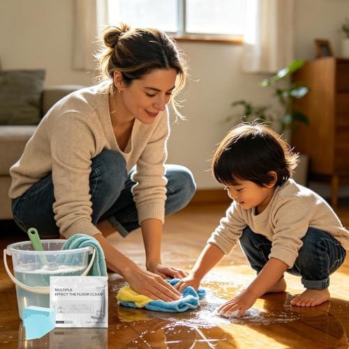Floor Cleaning Tablets，Concentrated Soluble Dry Cleaning Sheets Multi-Effect Portable Mopping Solution for Home Tiles Hardwood Marble yellow 300 Pcs - Image 7