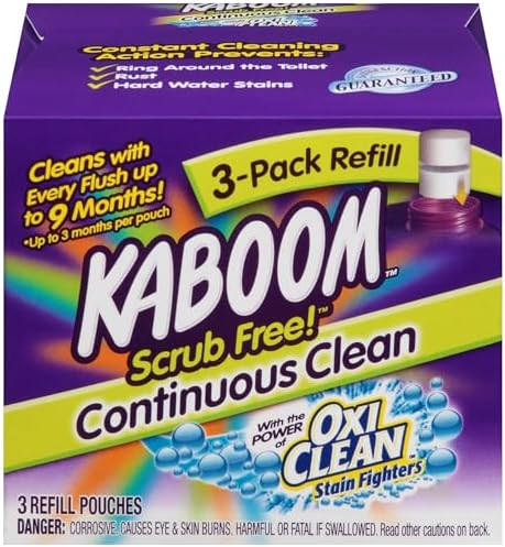 Kaboom Scrub Free! Continuous Clean with OxiClean, 3-Pack Refill by Kaboom%E2%84%A2