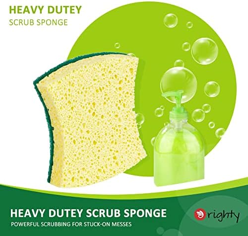 ORIGHTY Heavy Duty Scrub Sponges Kitchen Sponge, 24 Pack Cleaning Sponges - Image 6