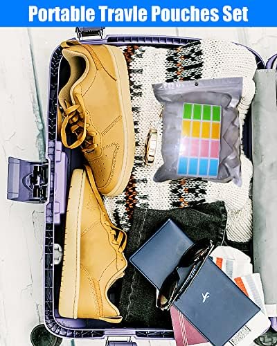 SEQUHITKU 17 Pack Travel Pouches for Toiletries,TSA Approved,Travel Size Portable Containers,Stand Up Pouch,Refillable Travel Accessories for Shampoo Conditioner Lotion Soap Liquids (B-17pcs) - Image 3