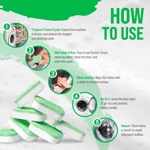 Rockin' Green Washing Machine Cleaner Lime 8 Pk - Image 3