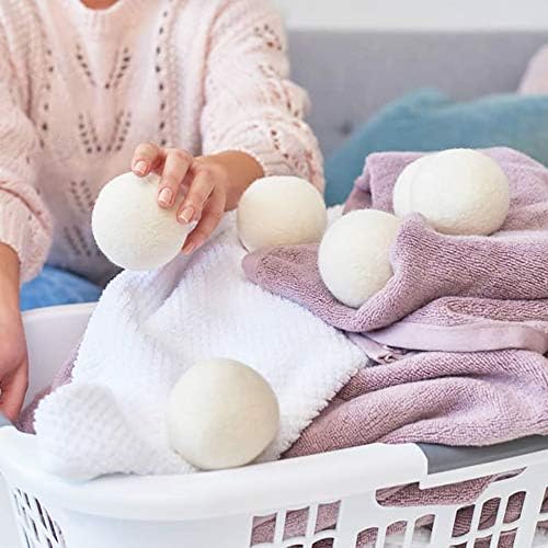 Raffaelo Wool Dryer Balls XL Reusable Natural Fabric Softener, Set of 6 - Image 6