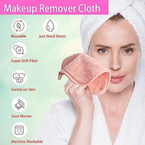 Makeup Remover Cloths Face Pads Reusable Microfiber Facial Cleansing Cloths - Image 2