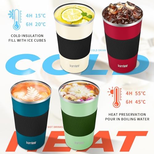 KETIEE 12oz Travel Mug: Vacuum Insulated Coffee Cup with Leakproof Lid - Image 2