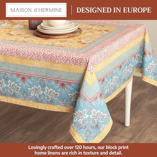 Maison d' Hermine Table Cloth Rectangle Table Reusable 100% Cotton 70"x140" - Image 2