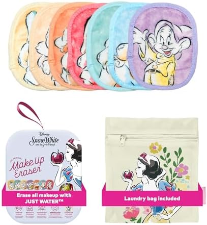 The Original MakeUp Eraser 7-Day Set, Erase All Makeup With Just Water, Including Waterproof Mascara, Eyeliner, Foundation, Lipstick, Sunscreen, and More! (Snow White), 7ct. by MakeupEraser
