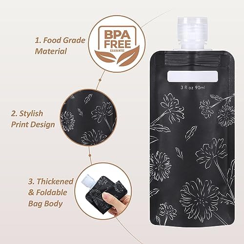 PACKISM 15 Pack Travel Pouches for Toiletries - 90ml 3 oz Liquid Containers - Image 6