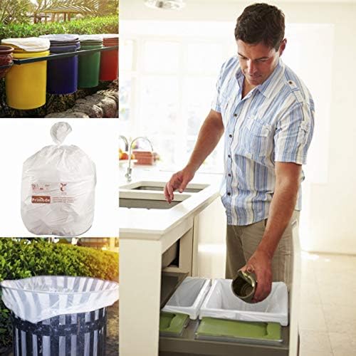 Compostable Bags, 13 Gallon Food Scraps Yard Waste Bags, 50 Count, Extra Thick 0.87 Mil. ASTMD6400 Compost Bags Small Kitchen Trash Bags, Certified By BPI And TÜV AUSTRIA - Image 4