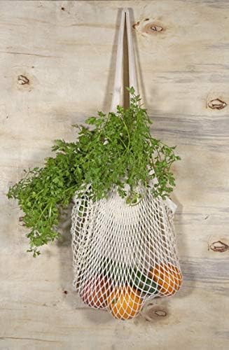 Cotton Mesh Onion Storage Bags - 100% Cotton, Reusable, and Washable Mesh Grocery Bags for Storing Garlic and Root Vegetables - Image 5