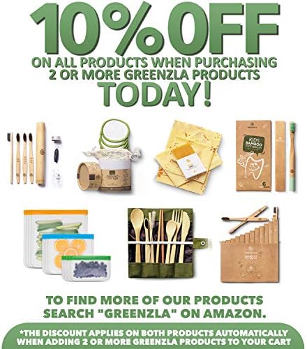 GREENZLA Bamboo Travel Utensil Set | Double Pack | 2 Canvas Bags - Image 7
