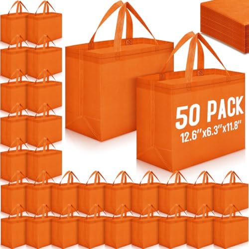 Windyun Reusable Grocery Bags Non Woven with Handles by Windyun